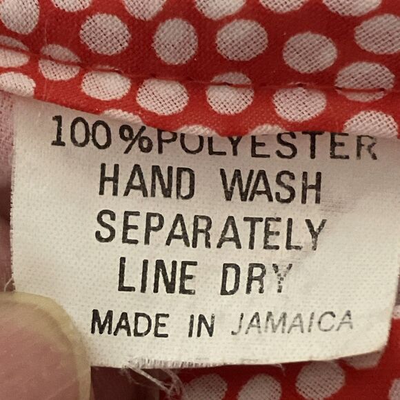 Vintage 70s Drop Waist Skirt Suit Pleated Red White In The Mood Sz 10 Retro - Picture 11 of 11